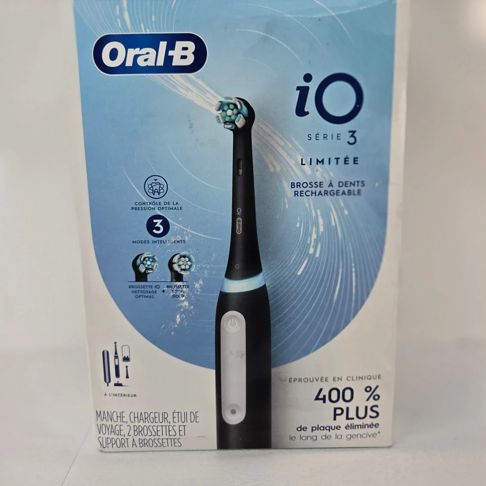 Oral-B iO Series 3 Limited Electric Toothbrush Matte Black 3 Modes Travel Case